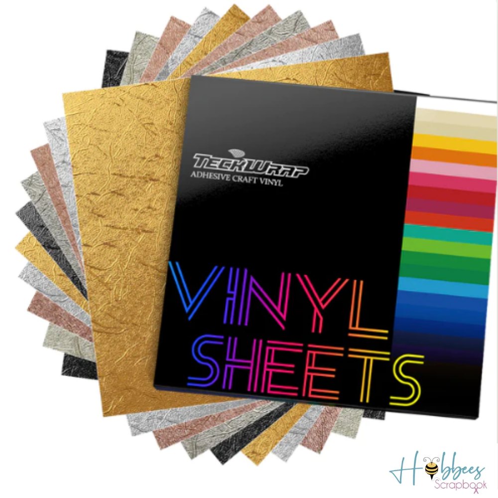 Textured Metallic Vinyl Sheets Pack / 10 Hojas De Vinil Metalizado Texturizado