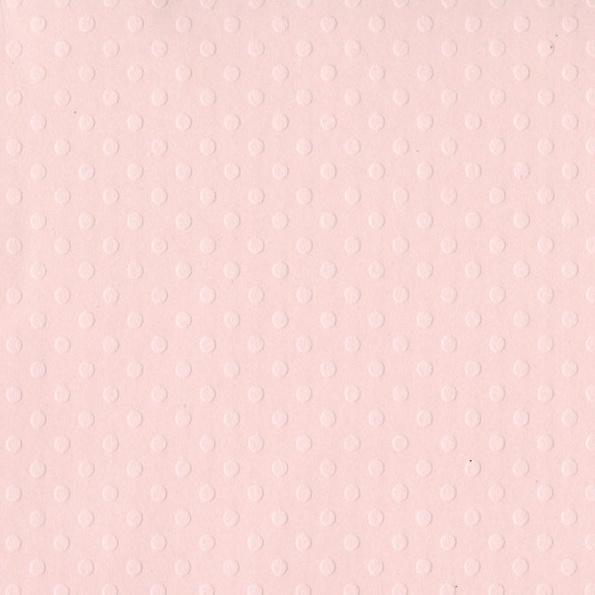 Swiss Dotted Soft Shell Cardstock / Cartulina con Realce de Puntitos Color Rosa Suave 30.5 cm