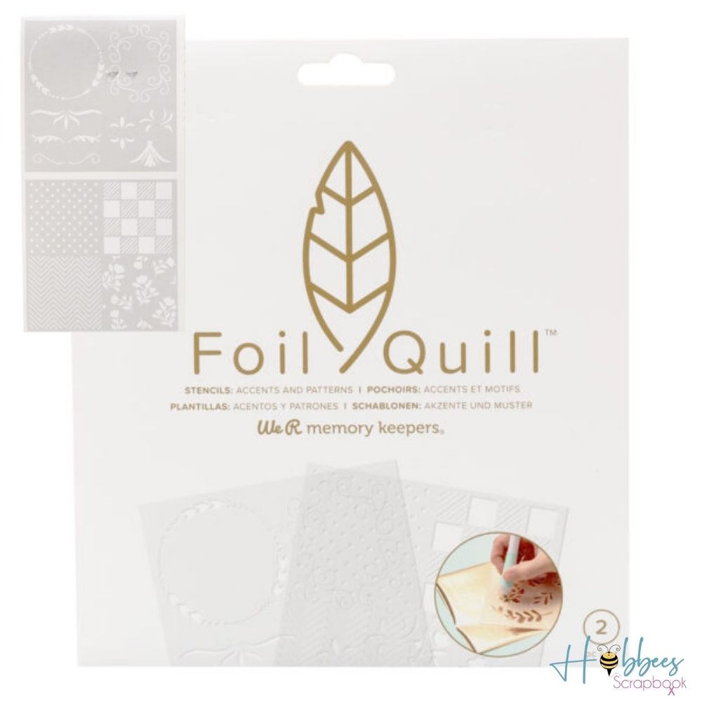 WeR Foil Quill Stencils Patterns / Esténcil Para Foil Quill