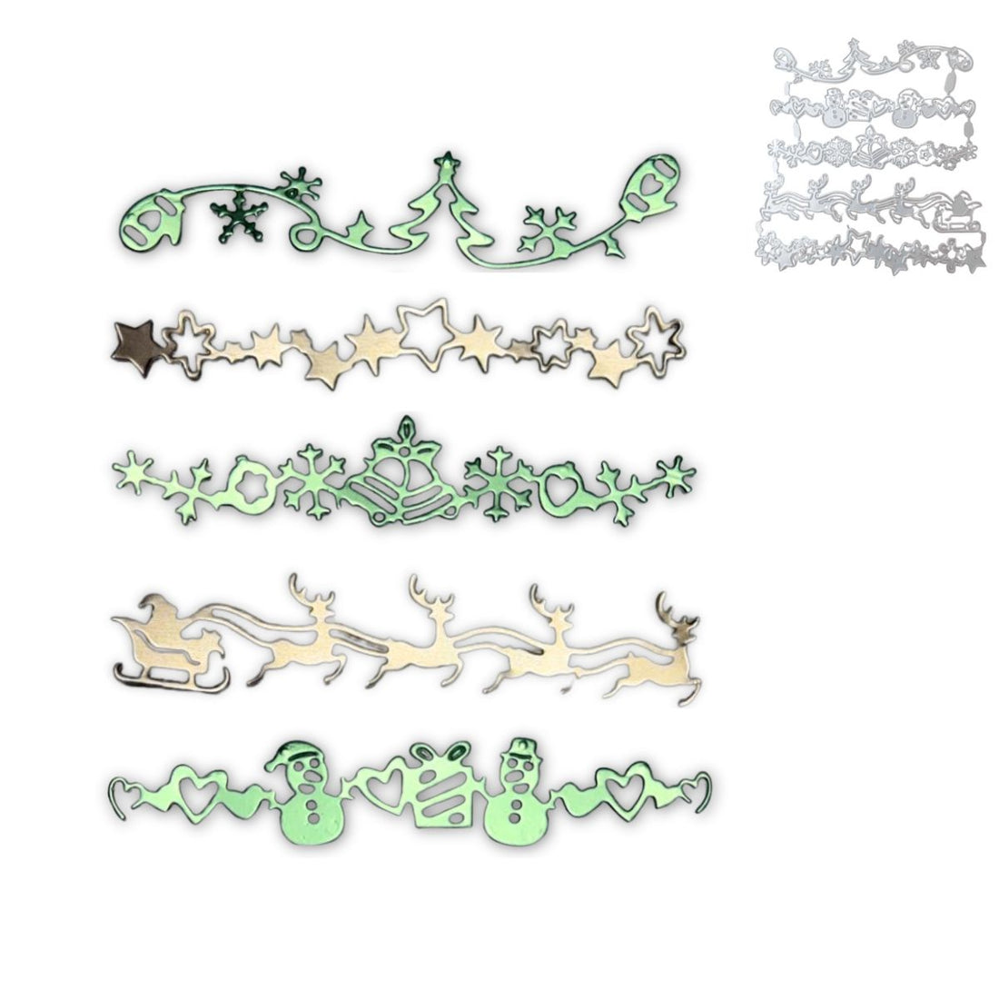 Set de Suajes o Troqueles Bordes Navideños Dados de Corte / Suajes / Troqueles Hobbees