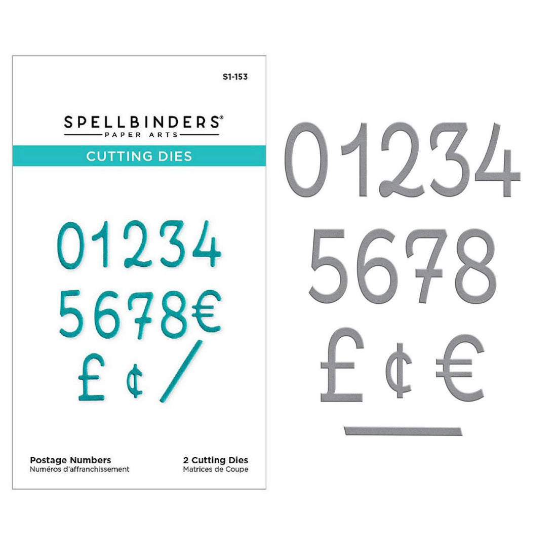 Postage Numbers / Suajes De Corte Números Postales Accesorios para Suajadoras Spellbinders