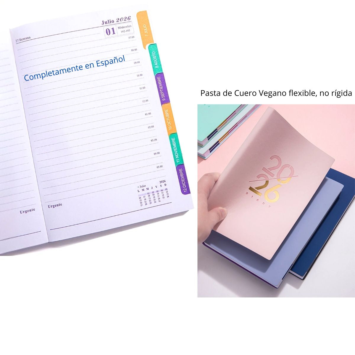 Agenda 2026 en Español Menta Agendas y Journals Hobbees