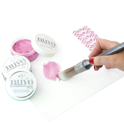 Embellishment Mousse English Heather / Mousse Texturizador Rosado Metálico Pastas Texturizadoras y Medios Mixtos Nuvo