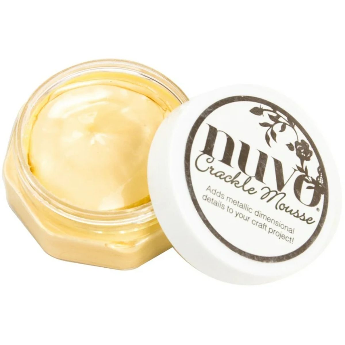 Crackle Mousse Ivory Coast / Pasta Para Decorar Acabado Craquelado Marfil Pastas Texturizadoras y Medios Mixtos Nuvo