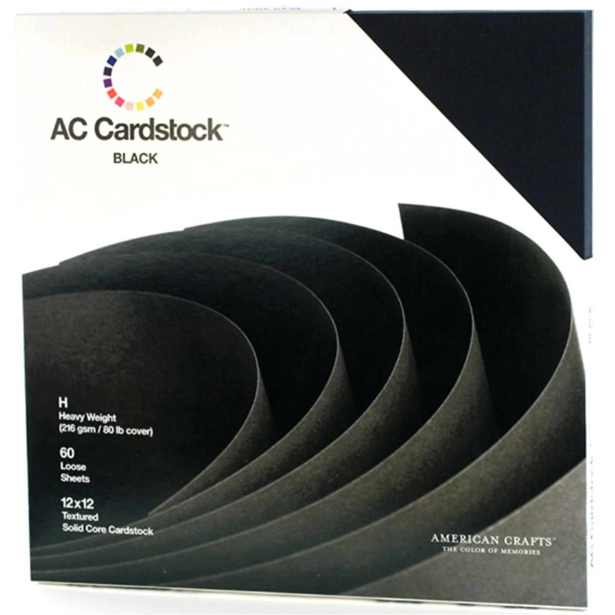 Black Cardstock Pack 12"  / Paquete de Cartulina Negra