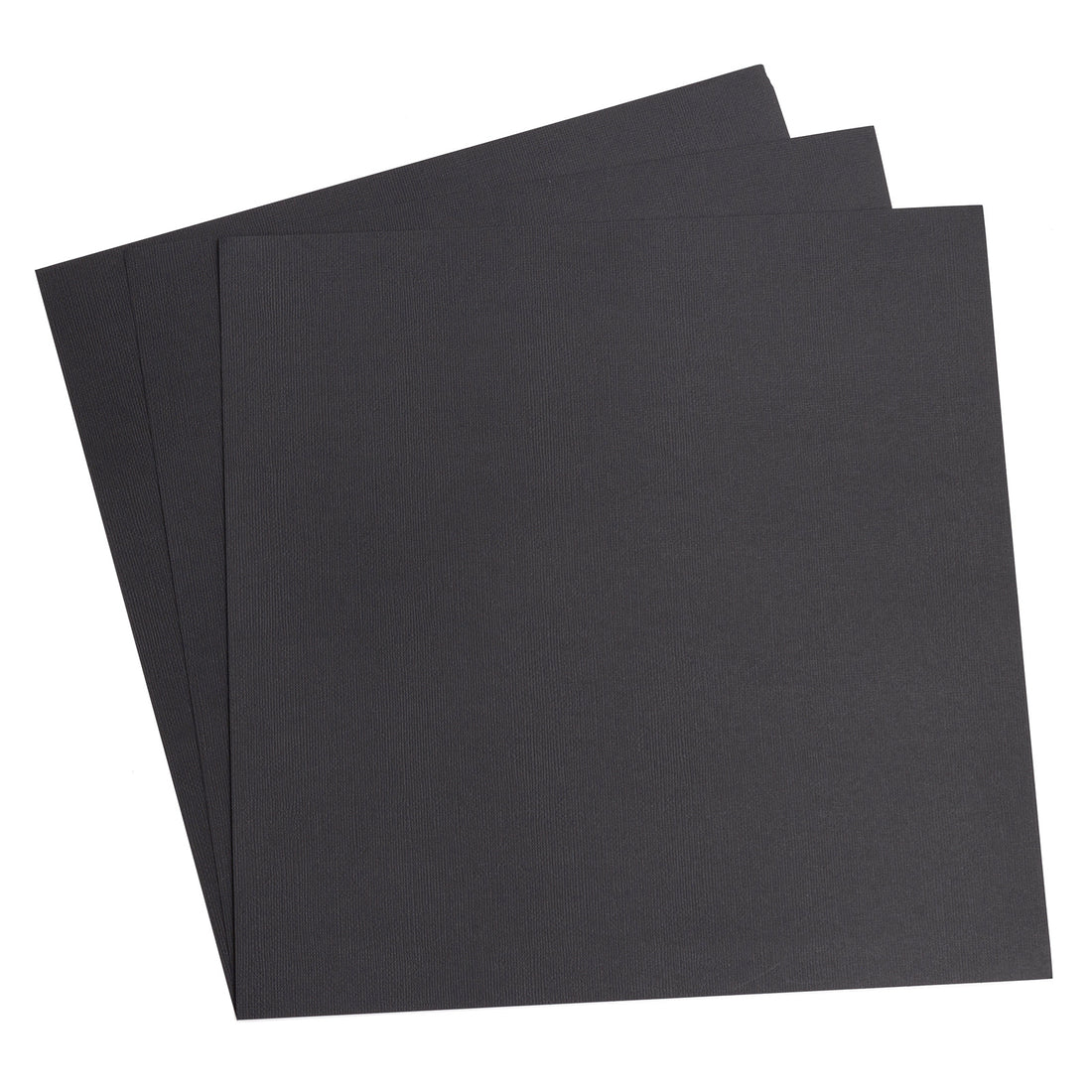 Black Precision Cardstock Pack 12" / Paquete de Cartulina Negra Texturizada Papel American Crafts