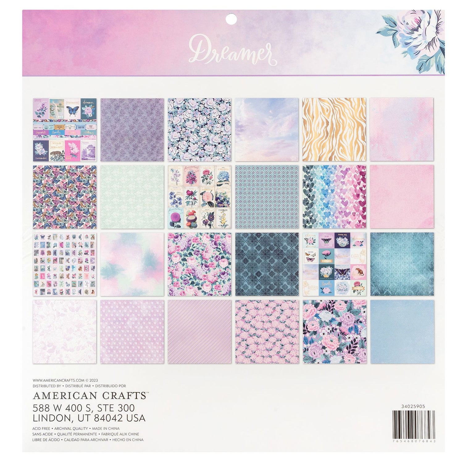 Dreamer Paper Pad 12" / Block de Papel Soñador Papel American Crafts