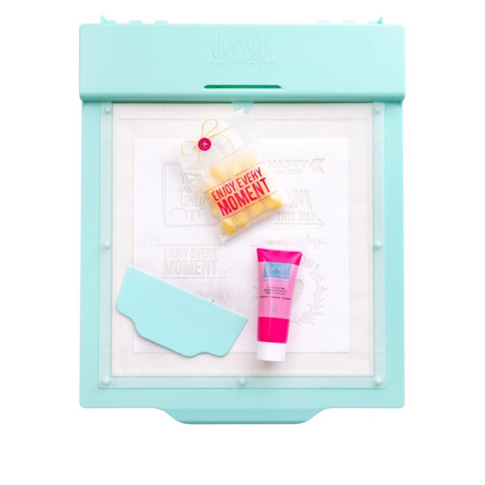 Vinyl Print Press Screen Print Ink / Tinta de Serigrafía Menta Impresiòn con Prensa We R Memory Keepers