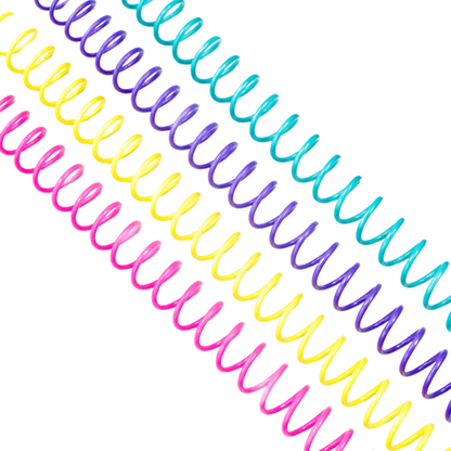 8 Espirales de Plastico Journelle Pastel 15mm/20mm Arillos para Engargolar Angie Guerra &amp; Hobbees