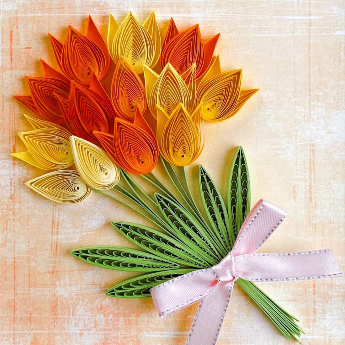 Tiras de Papel para Filigrana 5mm Naranja Filigrana Hobbees