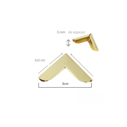 Protectores de Esquinas Dorados Encuadernacion Hobbees