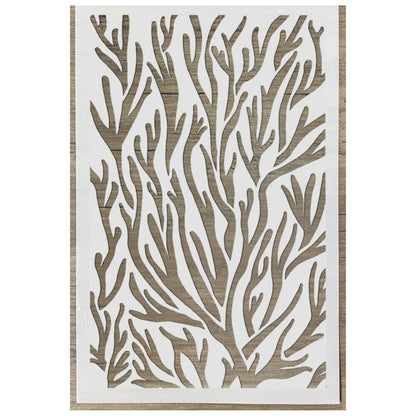 8 Esténciles de Texturas Botanicals Esténciles / Plantillas Hobbees