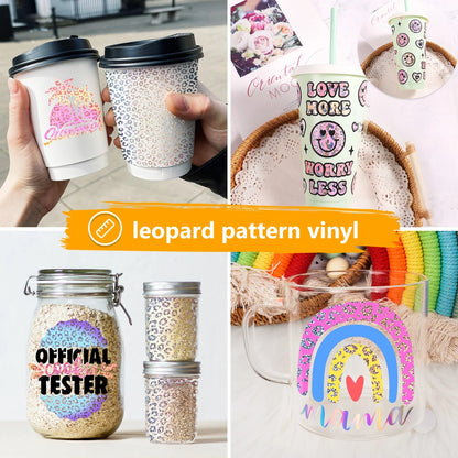 Holo Opal Pattern Adhesive Vinyl  / Vinil Ópalo Holográfico Rosa Amarillo Durazno Viniles Teckwrap