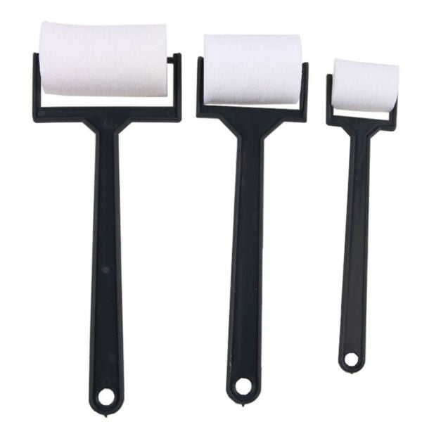 3 Rodillos de Esponja para Aplicar Pintura o Pegamento Herramientas Hobbees