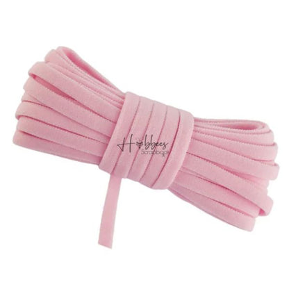 Elástico de Terciopelo Rosa para Encuadernación 5mm. Encuadernacion Hobbees