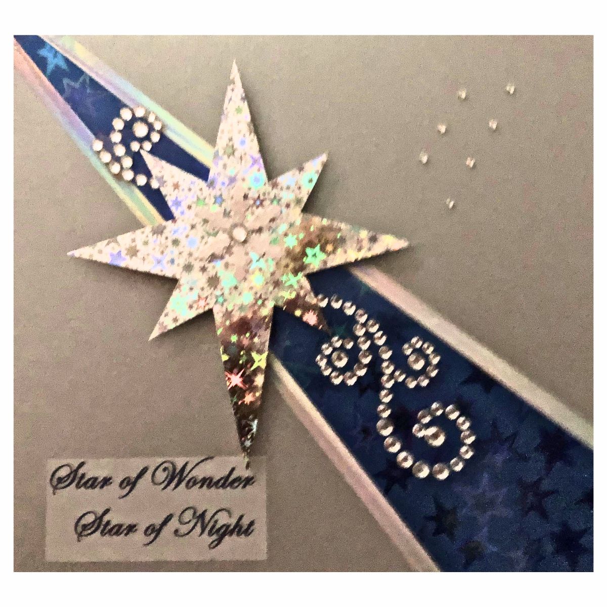 Holijolly Papier Cadeau Holographique Bleu - Mini Rouleau - Imprimé Étoile Pour Holijolly Papier Cadeau Holographique Bleu - Mini Rouleau - Imprimé Étoile Pour
