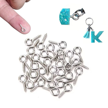 50 Mini Armellas Plateadas Accesorios Hobbees