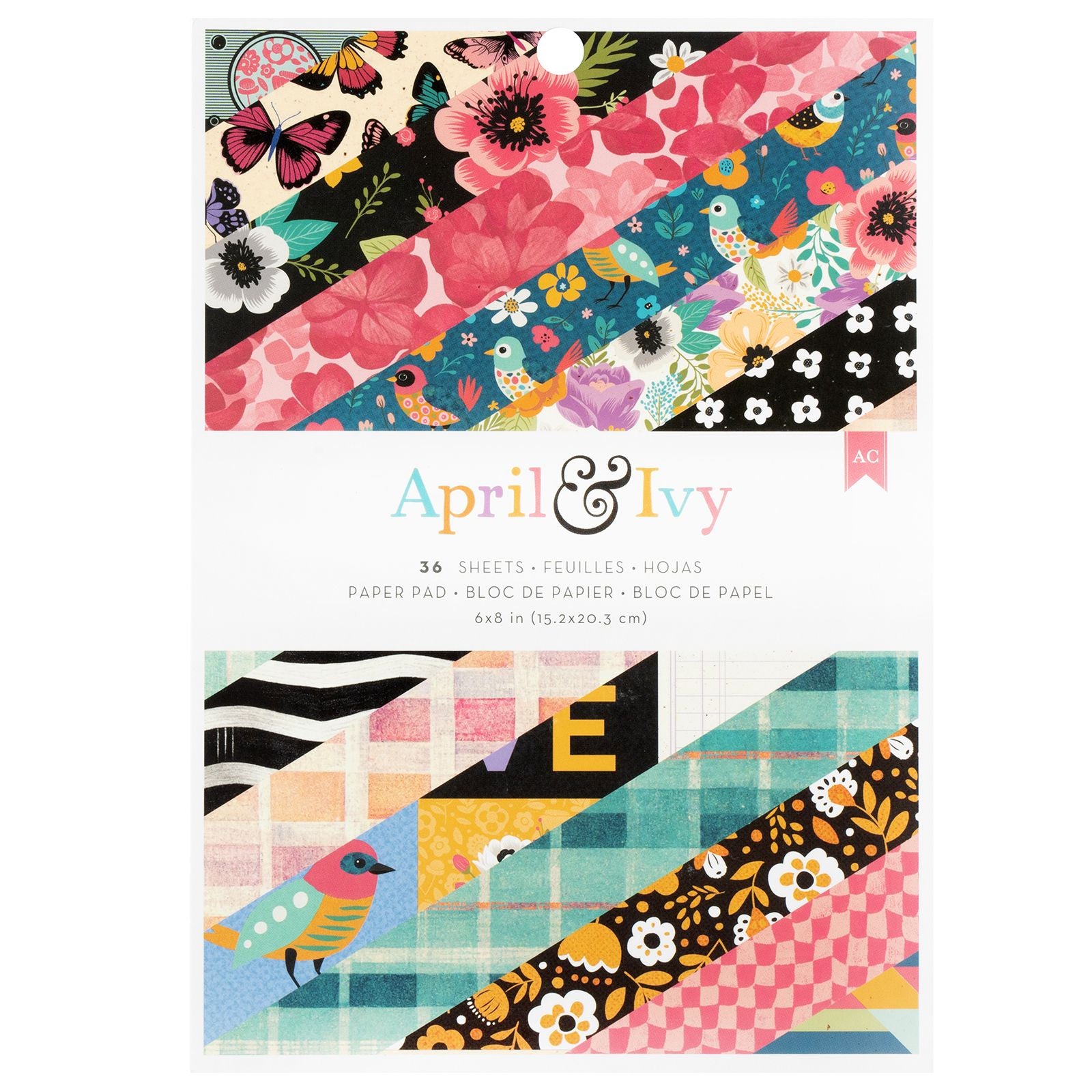 April & Ivy Paper Pad6" / Block de Papel Hiedra de Abril