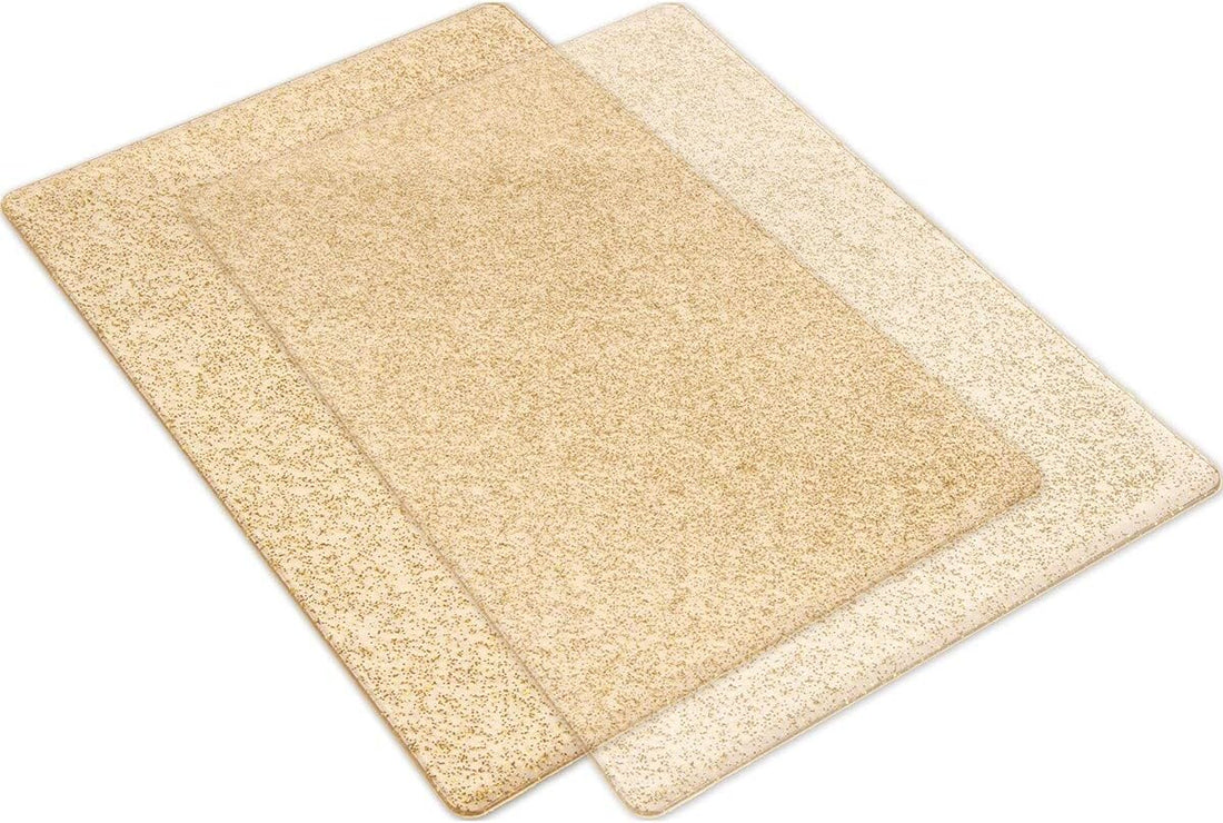 Big Shot Cutting Pads Clear W/Gold Glitter / Acrílicos Big Shot Color Oro con Brillitos Descontinuado Sizzix