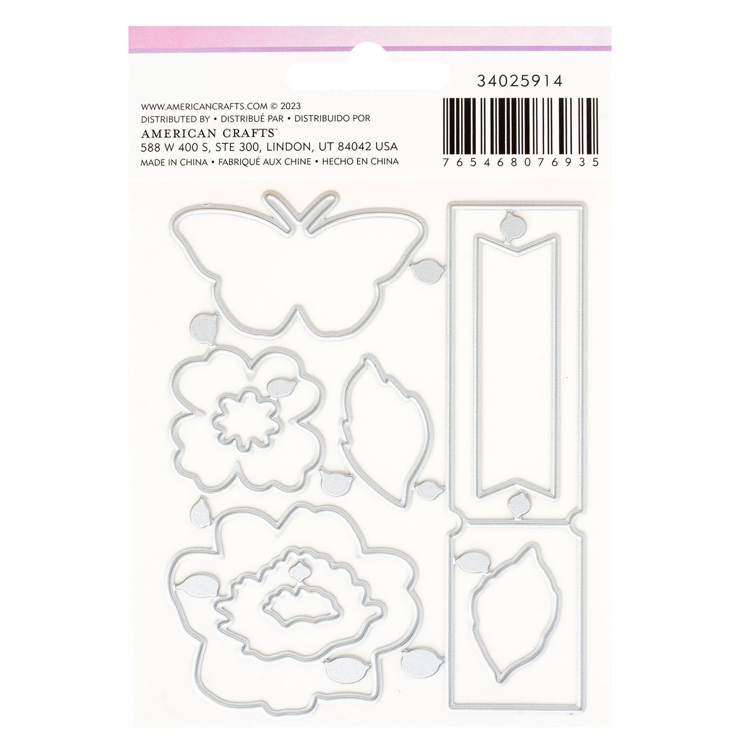Dreamer Metal Die Set / Troqueles de Corte Dados de Corte / Suajes / Troqueles American Crafts