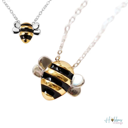 Dije de Abeja y Collar de Plata .925 Descontinuado Hobbees