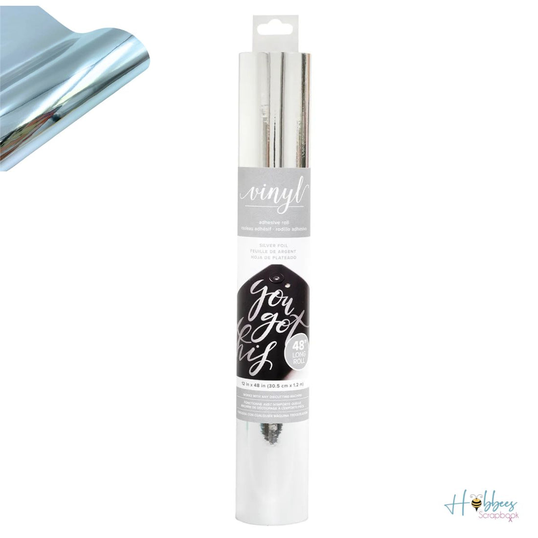 Adhesive Vinyl Silver / Vinil Adhesivo Plateado Viniles American Crafts