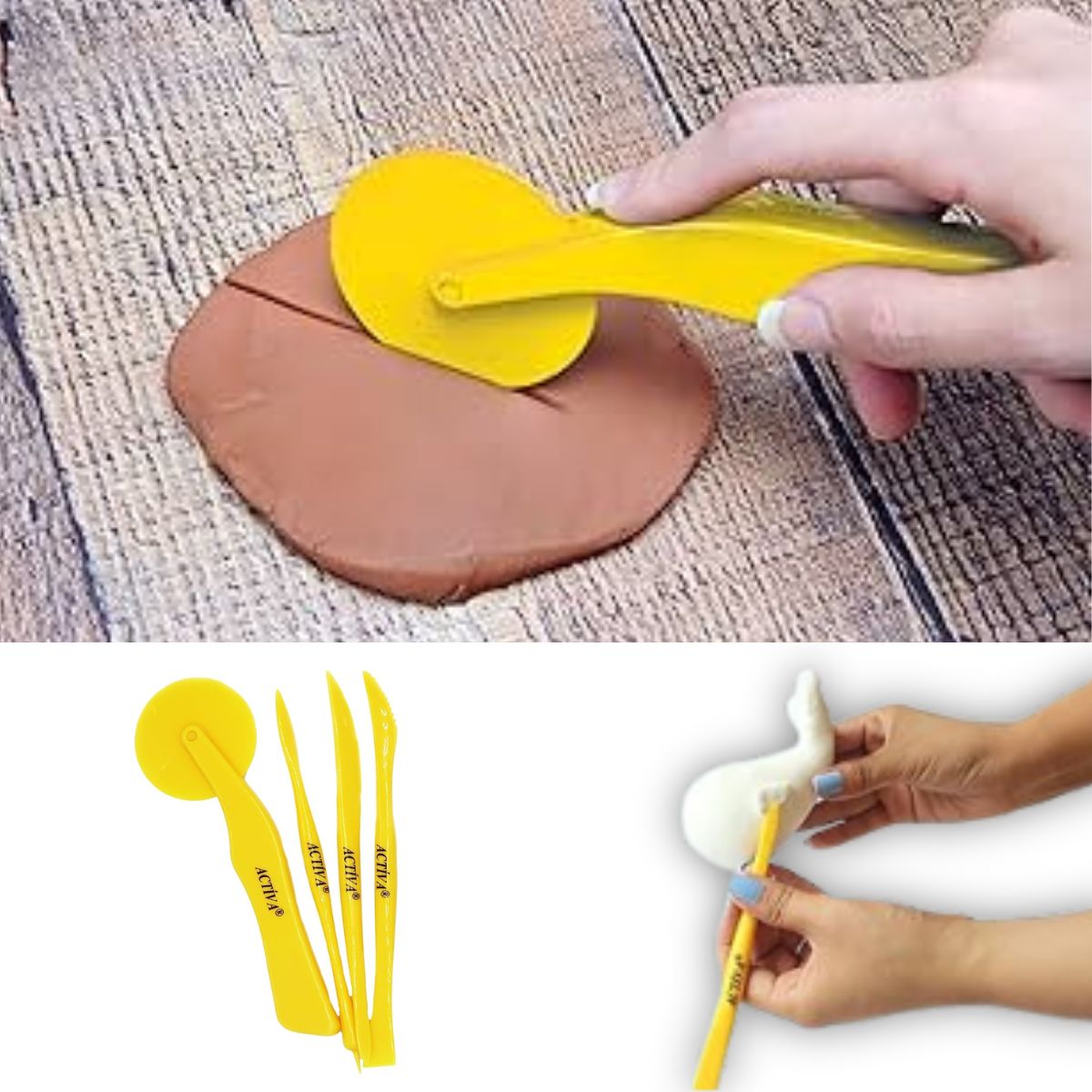 Activ-Tools Clay Tools / Set de Herramientas para Arcilla Herramientas para Modelado ACTIVA