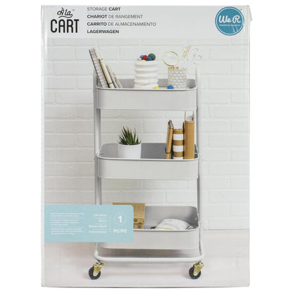 A la Cart Storage Cart White / Carrito Organizador Blanco con Ruedas Almacenamiento y Organización We R Memory Keepers
