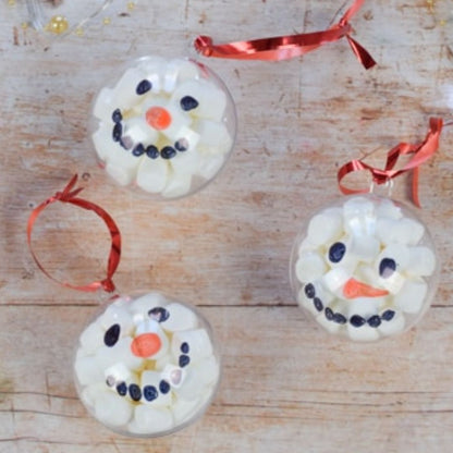 5 Esferas de Acrílico para Rellenar 8cm Adornos / Embellishments Hobbees