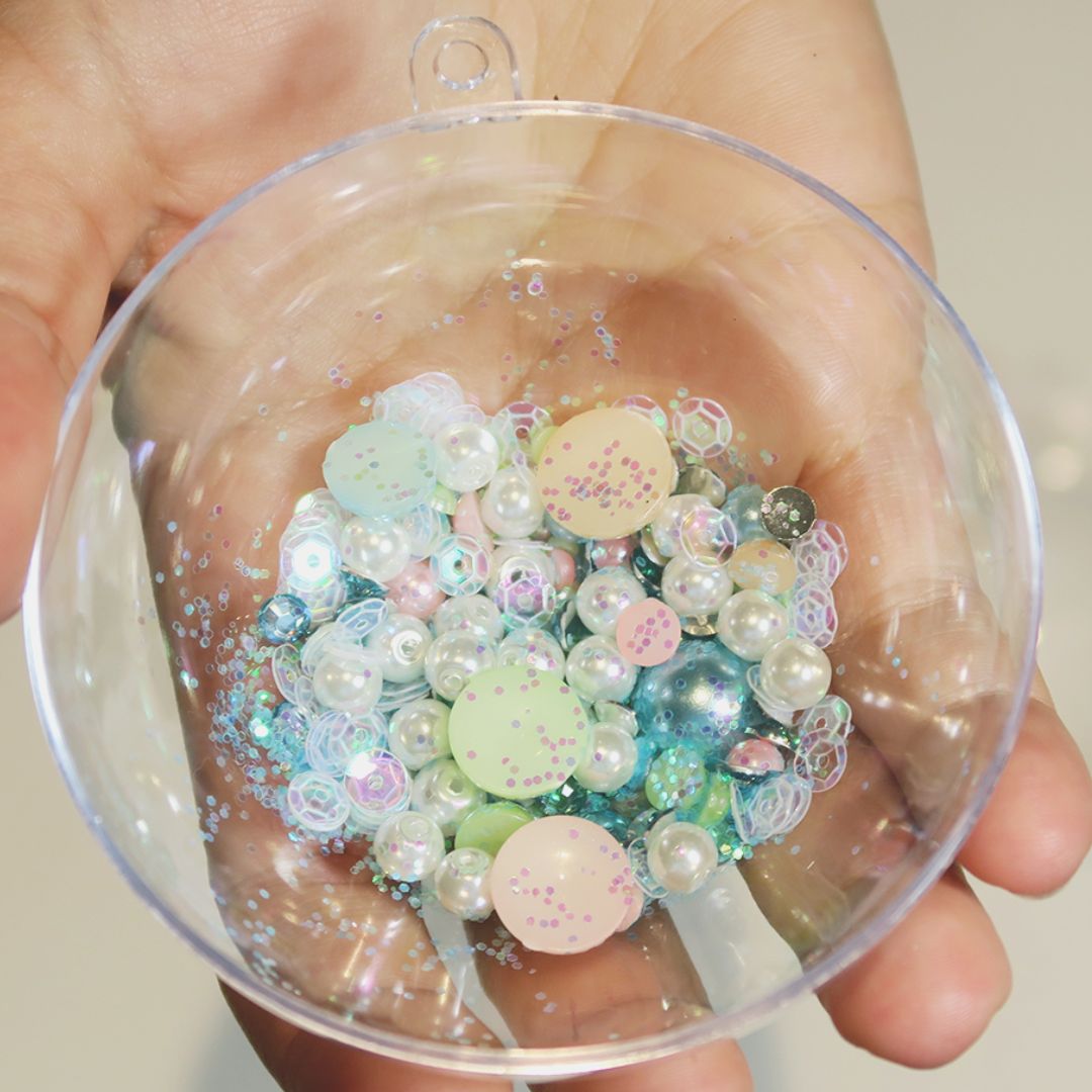 5 Esferas de Acrílico para Rellenar 8cm Adornos / Embellishments Hobbees