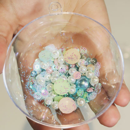 5 Esferas de Acrílico para Rellenar 8cm Adornos / Embellishments Hobbees