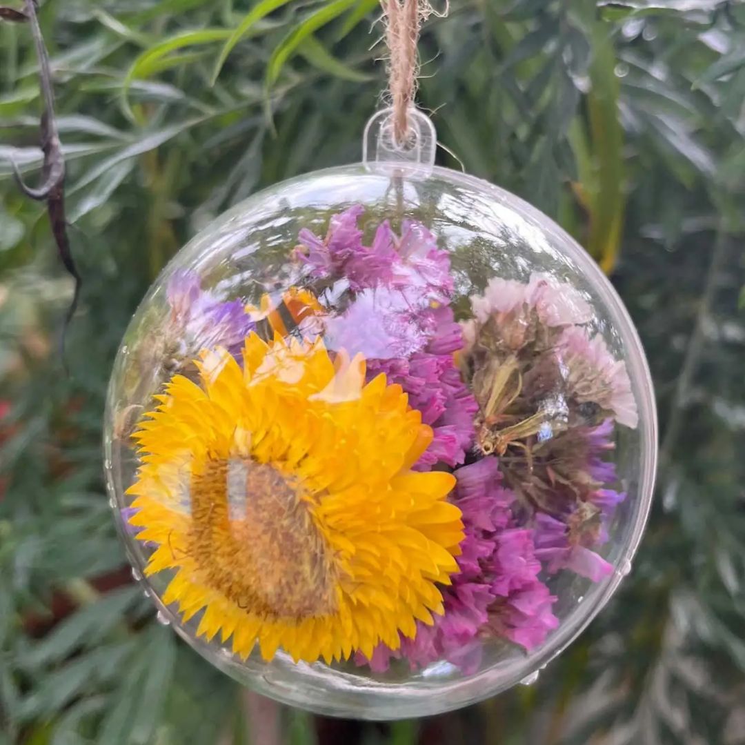 5 Esferas de Acrílico para Rellenar 8cm Adornos / Embellishments Hobbees