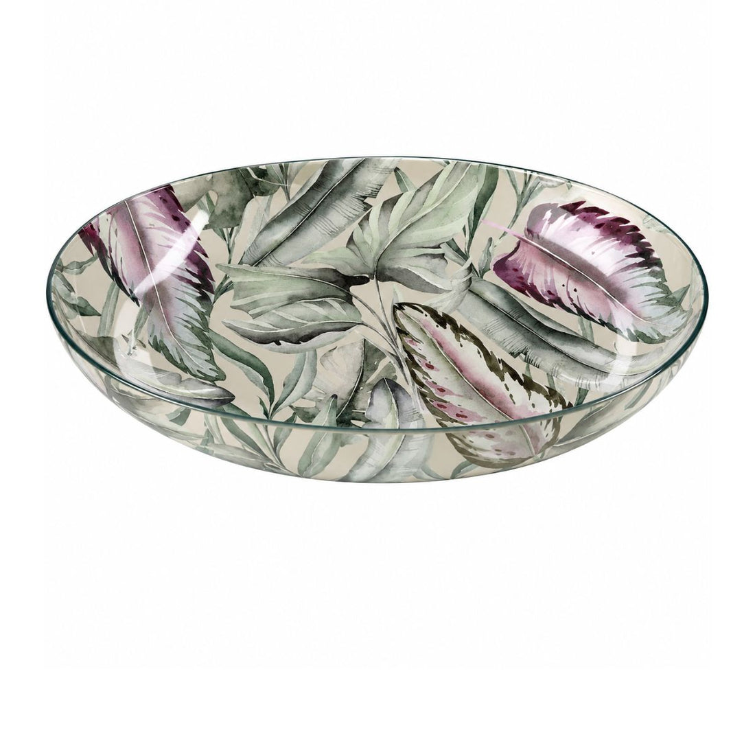 6 Platos de Vidrio Ovalados Estilo Europeo para Decoupage 28cm Decoupage Decorakel