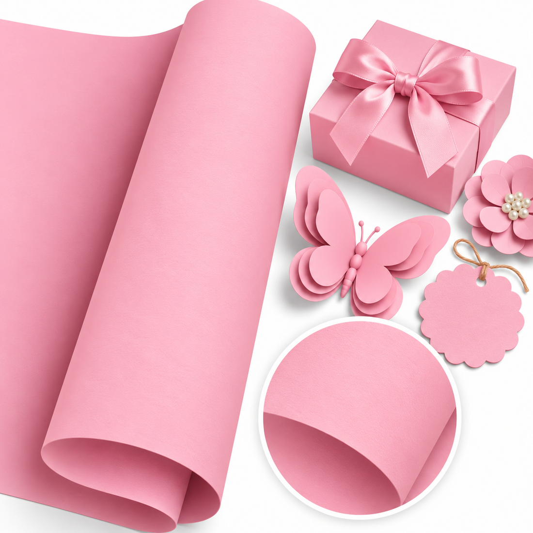 Bubble Gum Foundations 12" Cardstock/ 10 Hojas de Cartulina Color Chicle