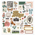 Forever Fields Large Foam Stickers / 52 Stickers de Foam Descontinuado American Crafts