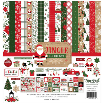 Jingle All The Way Collection Kit 12" / Colección Navidad Descontinuado Echo Park