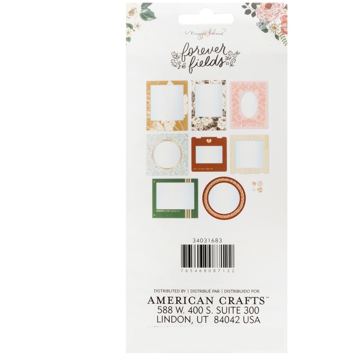 Forever Fields Shaker Frames / Marcos para Shaker Descontinuado American Crafts