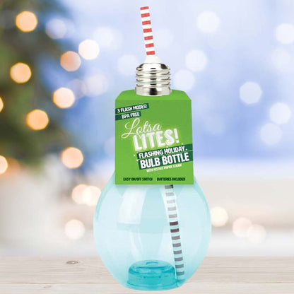 Flashing Holiday Beverage Bulb / Vaso que se Ilumina con Popote Fiestas Impulse
