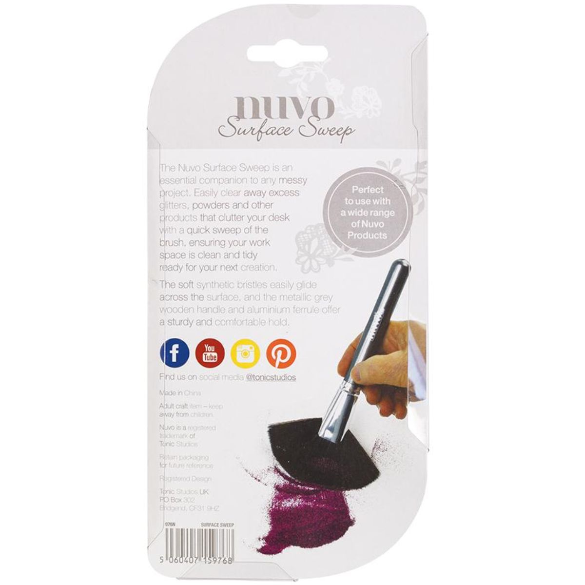 Surface Sweep Brush / Brocha de Abanico de 4&quot; Pinceles y Brochas Nuvo