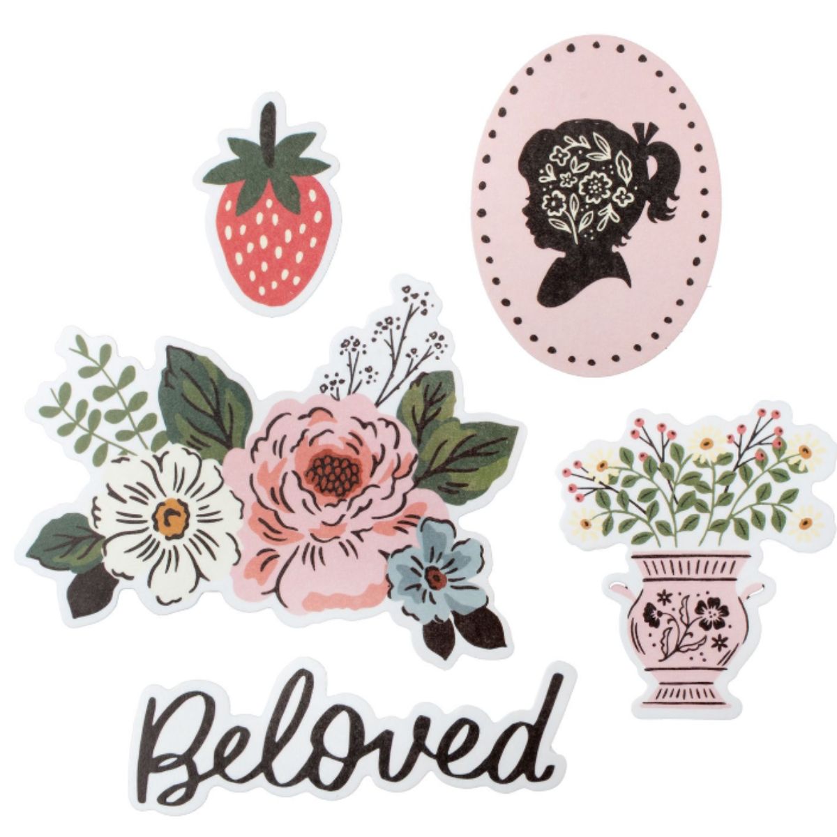Forever Fields Paperie Pack / 200 Ephemeras &amp; Stickers Descontinuado American Crafts