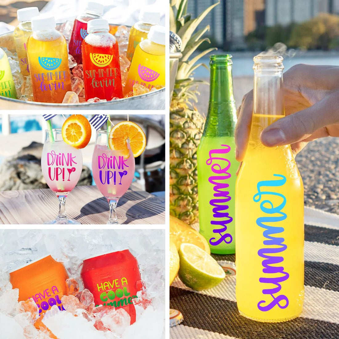 Neon Aqua-Dark Green Cold Color Changing / Vinil Adhesivo Neón Cambia Color con Frío Aqua a Verde Oscuro Viniles Teckwrap