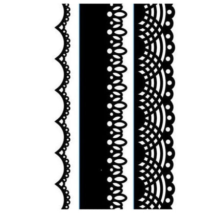 Embossing Lace 3 Pack / Folder de Grabado Borde de Encaje Folders de Grabado Darice