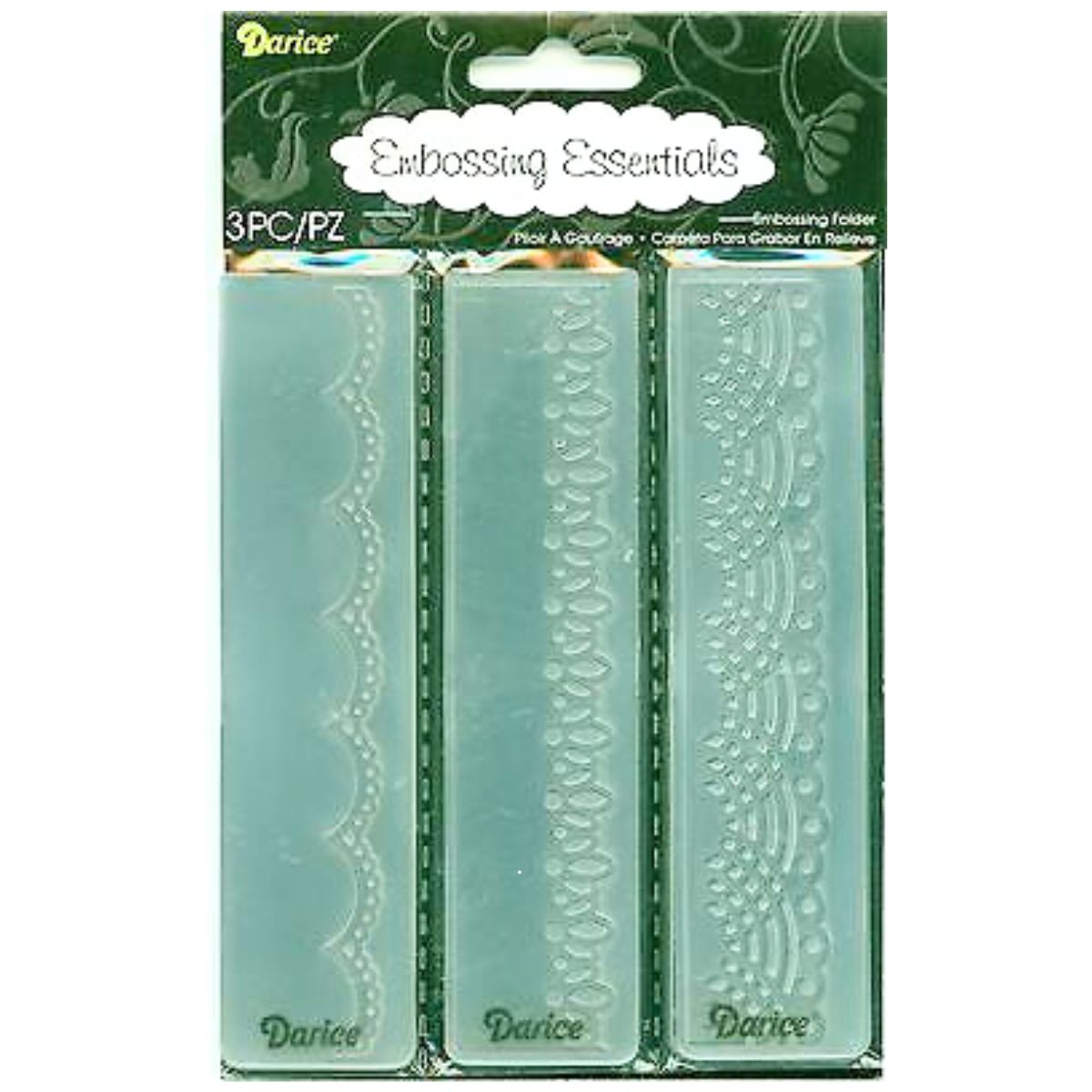 Embossing Lace 3 Pack / Folder de Grabado Borde de Encaje Folders de Grabado Darice