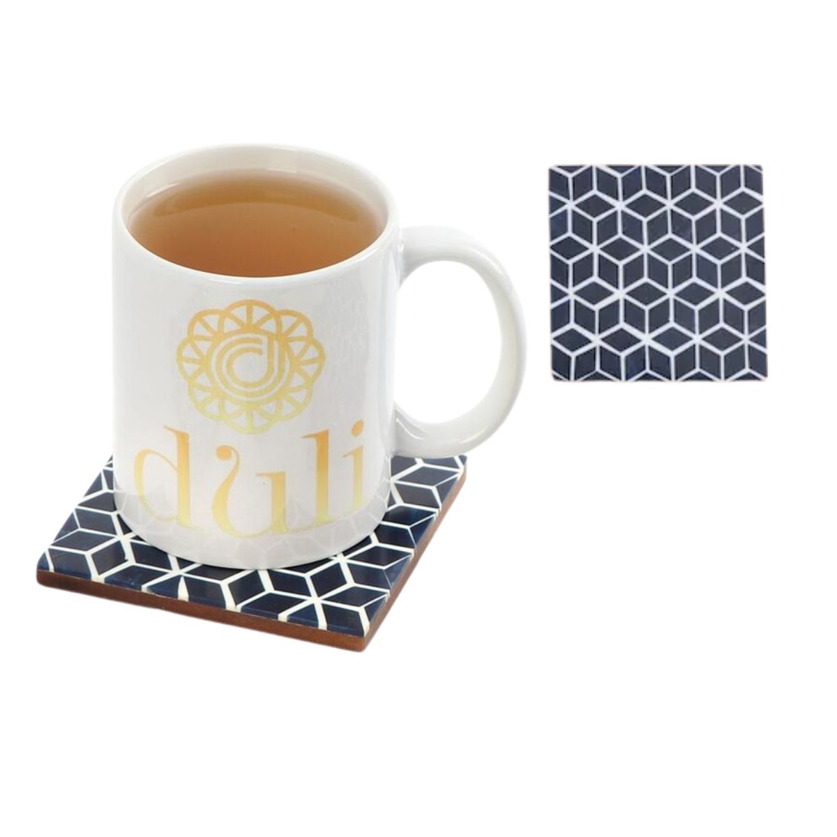 MDF Coaster Square 4" / Portavasos Personalizable Decoupage Little Birdie