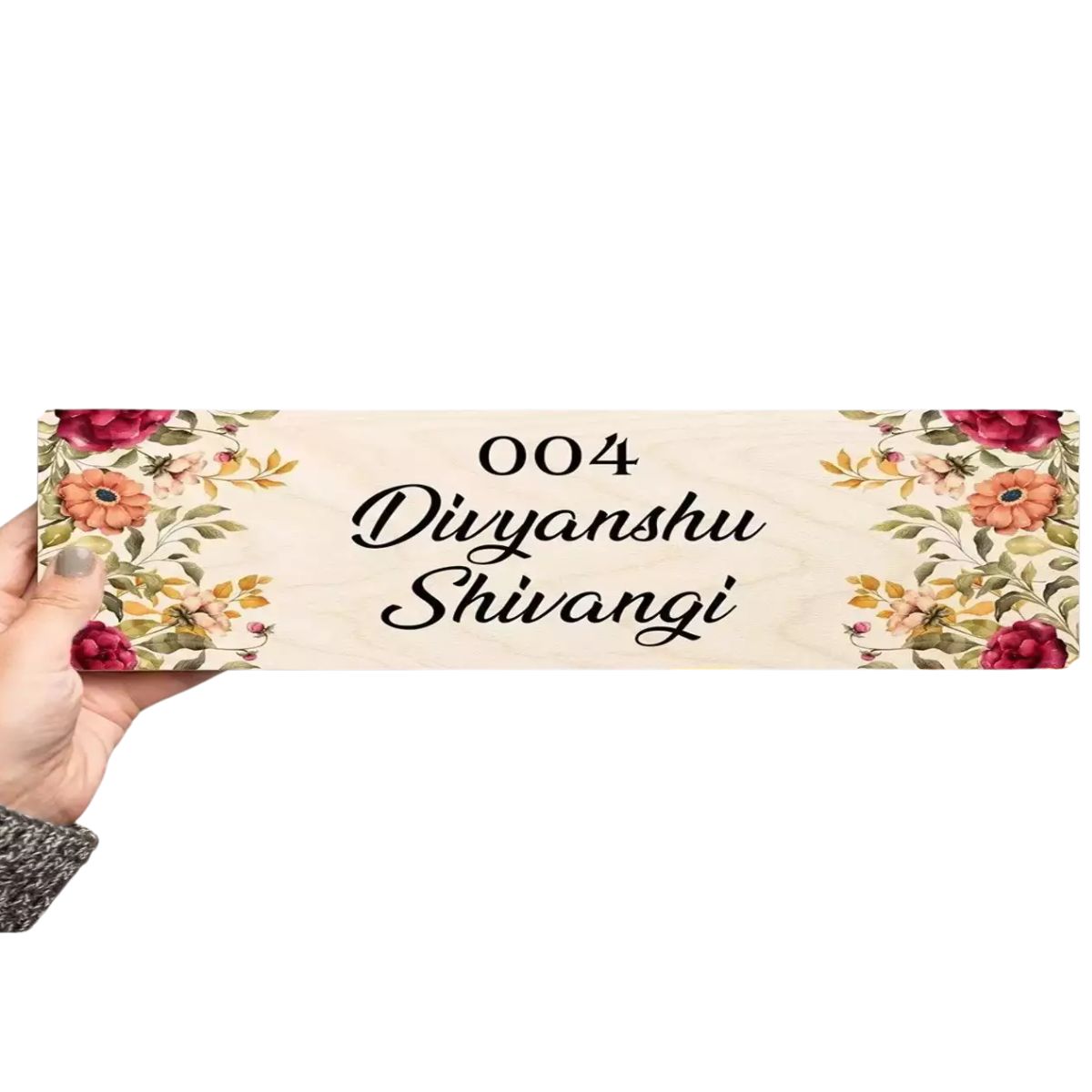 MDF Base Name Board / Base para Nombres de MDF Decoupage Little Birdie