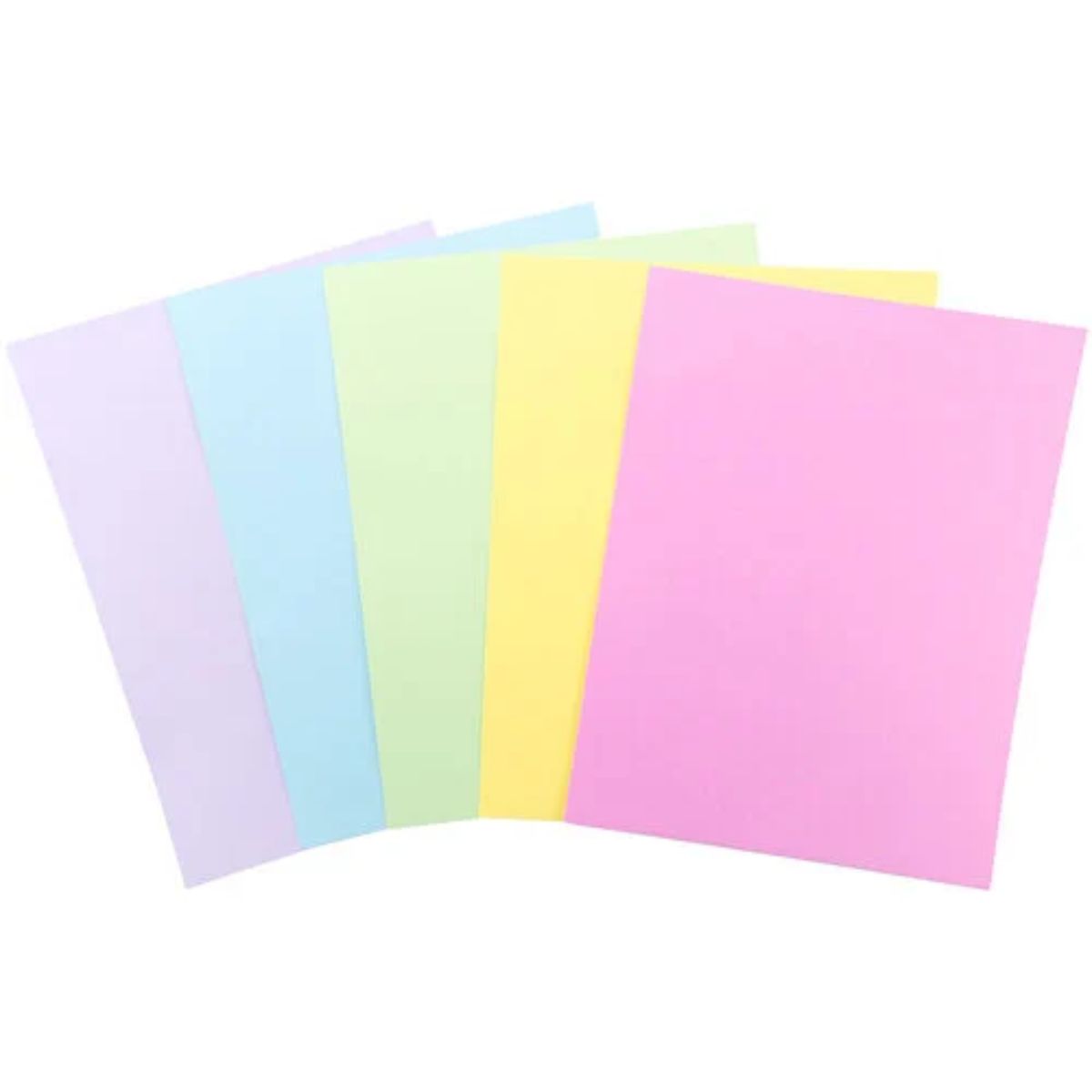 Pastel Hues Cardstock 8.5" / 100 Hojas Cartulina Premium Colores Pastel T. Carta Papel Harmony Paper