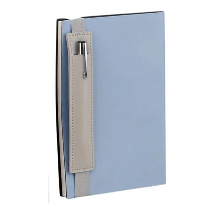 Sujeta Bolígrafos Con Elástico de Piel Sintética Gris Encuadernacion Hobbees