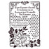 Romantic Journal Flower Stencil / Estencil de Flores Románticas Esténciles / Plantillas Stamperia