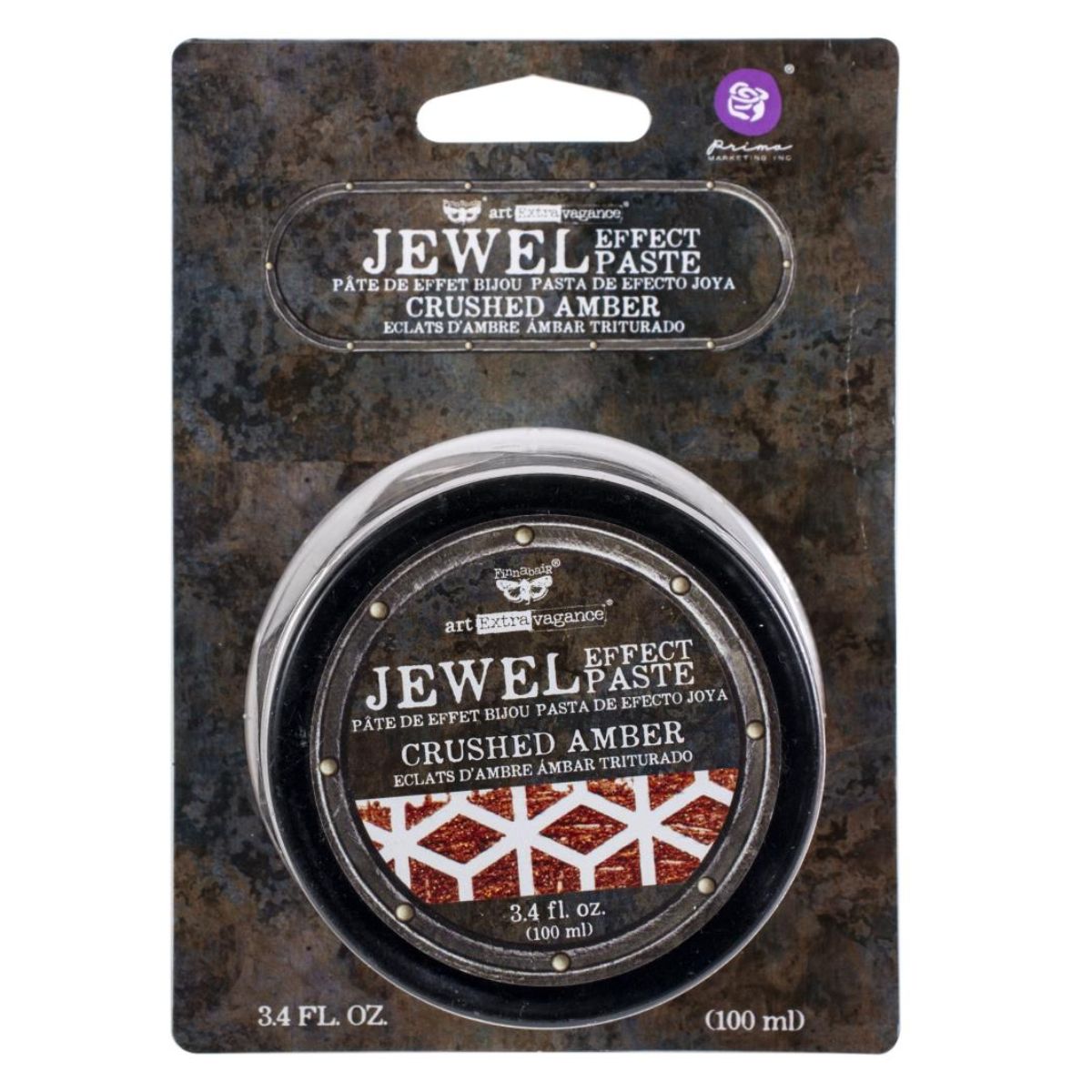 Finnabair Art Extravagance Jewel Texture Paste / Pasta Texturizadora Ámbar Pintura y Medios Mixtos Prima Marketing