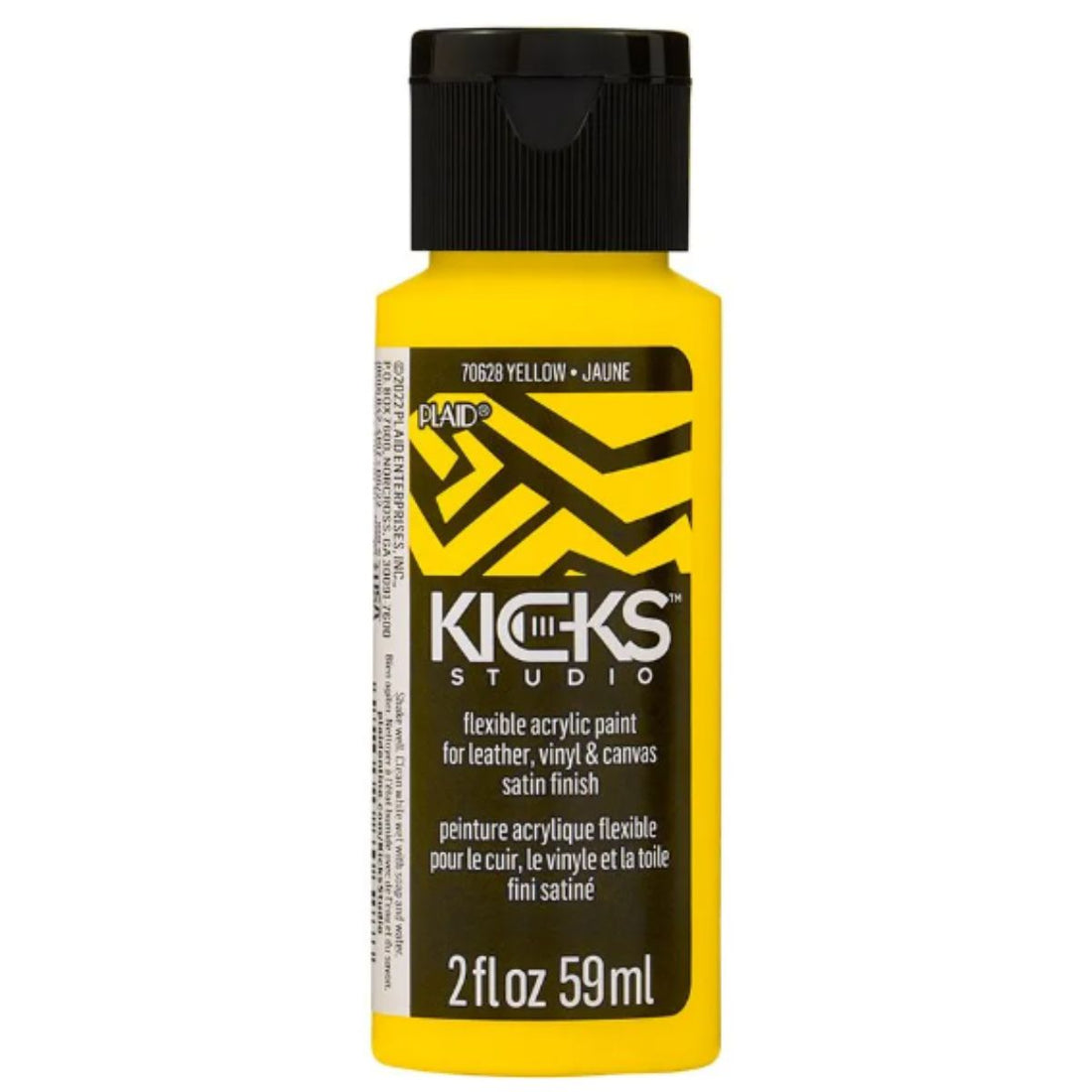 Kicks Studio Shoe Acrylic Paint Yellow / Pintura Acrílica para Cuero, Vinil y Tela Acrìlicos Plaid